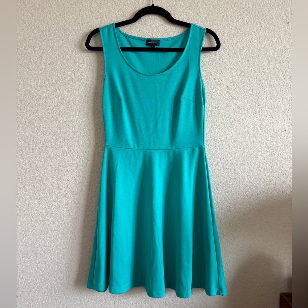 The Limited Aqua Sleeveless Mini Dress